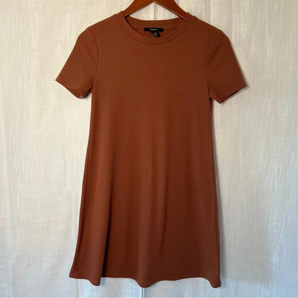 Forever 21 Waffle Knit Tee Shirt Dress Size Small